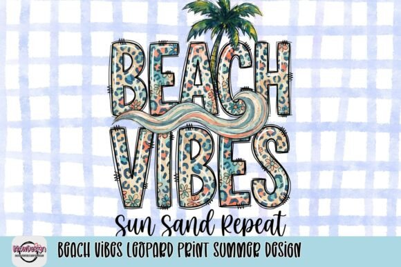 Beach Vibes Leopard Print Summer Design