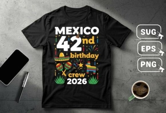 Celebrate 42 with a Festive Mexican Shirt Design SVG