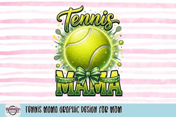Celebrate Tennis-Loving Moms with Vibrant Graphic Design