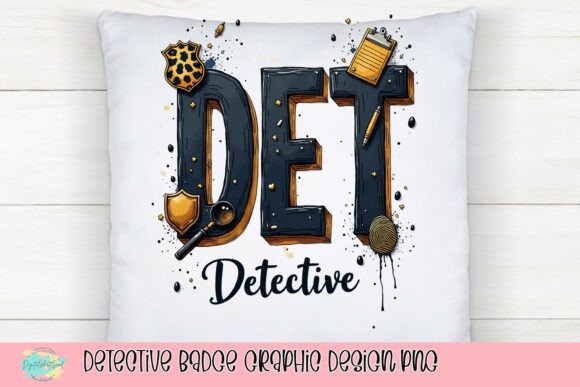 Detective Badge Graphic Design PNG: A Versatile Visual Asset