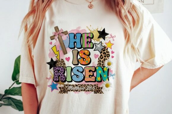He is Risen: A Vibrant Easter Design for Modern Projects