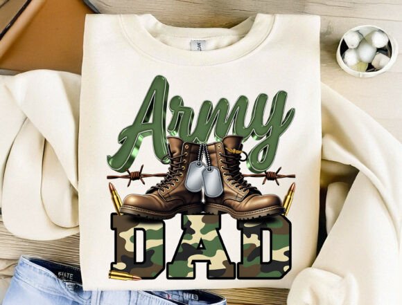 Military Dad Sublimation Design Png: A Bold Visual Tribute