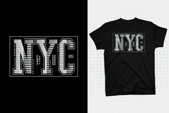 NYC T-Shirt Design: Creative Illustrations & Typography