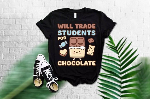 WILL TRADE STUDENTS T-Shirt Design: A Modern Graphic Asset